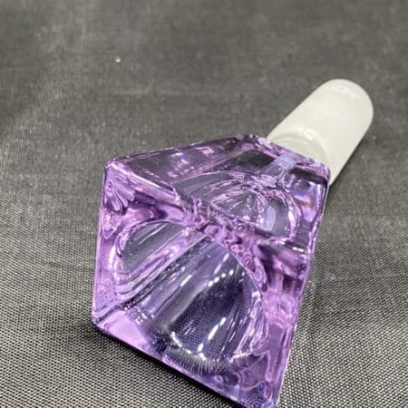 Glass Bowl Strong Diamond Shape Purple